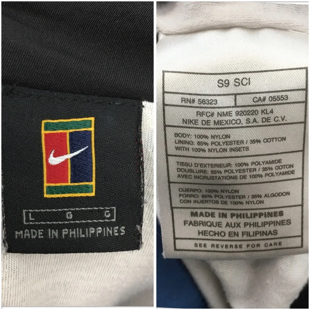 VINTAGE Nike Court Challenge Tennis Jacket Mens Large Full Zip Track Windbreaker